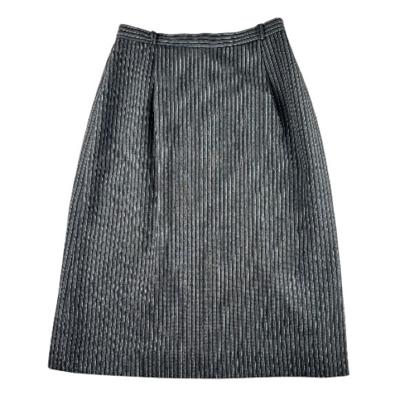 JH Collectibles Dresses & Skirts - VTG USA Union Made Wool Pin Striped Midi Skirt JH Collectibles Petites